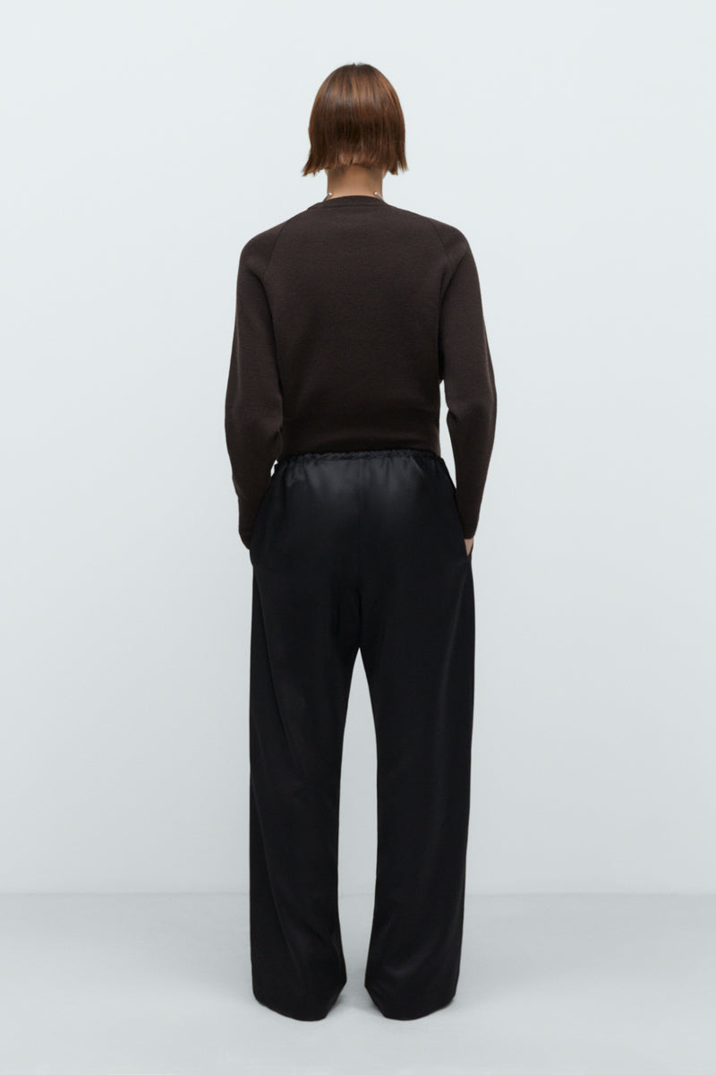 Satin Curved Pants