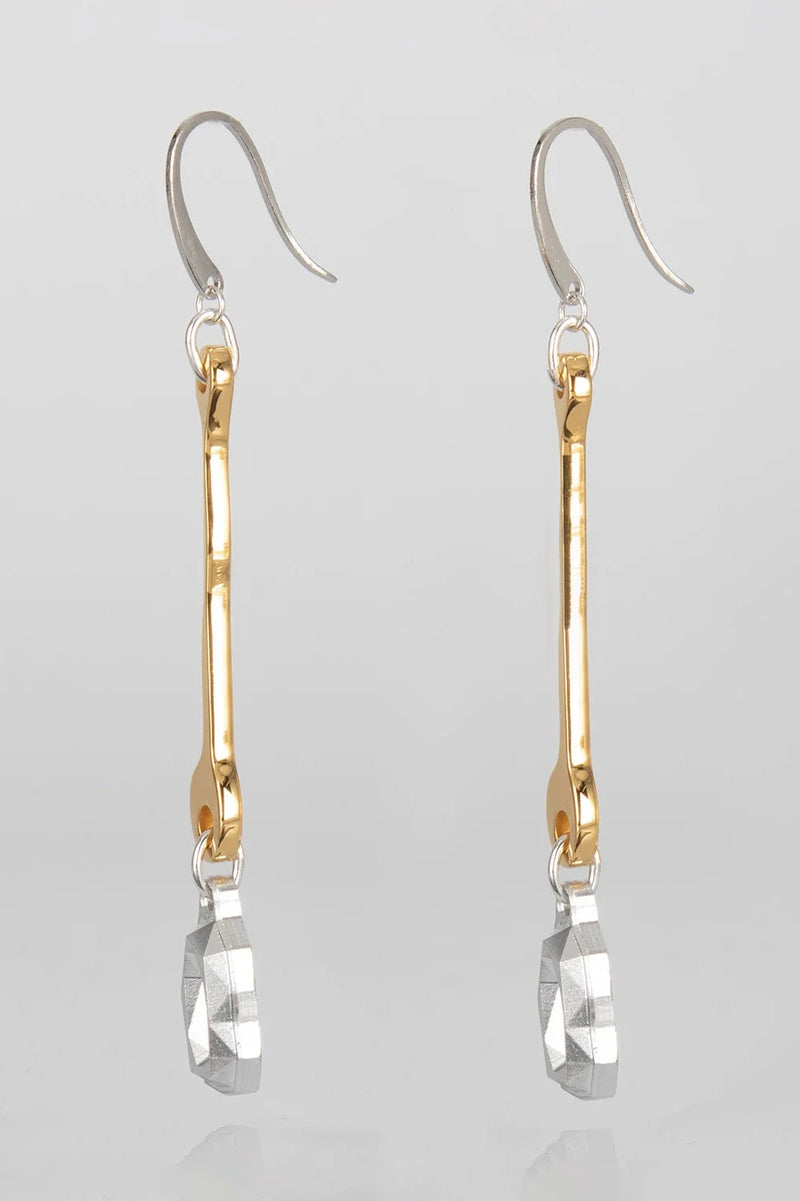 Diamond Bone Hook Earrings