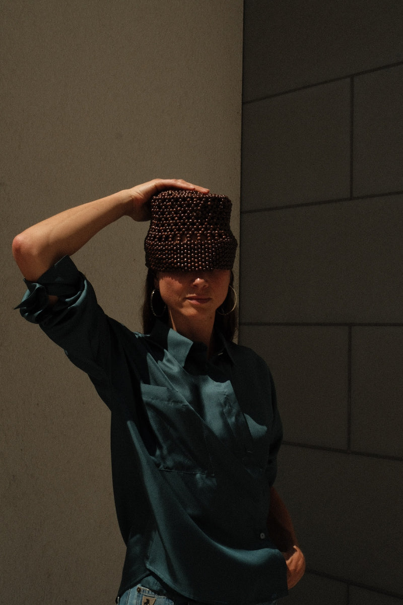 Wood Beads Bucket Hat