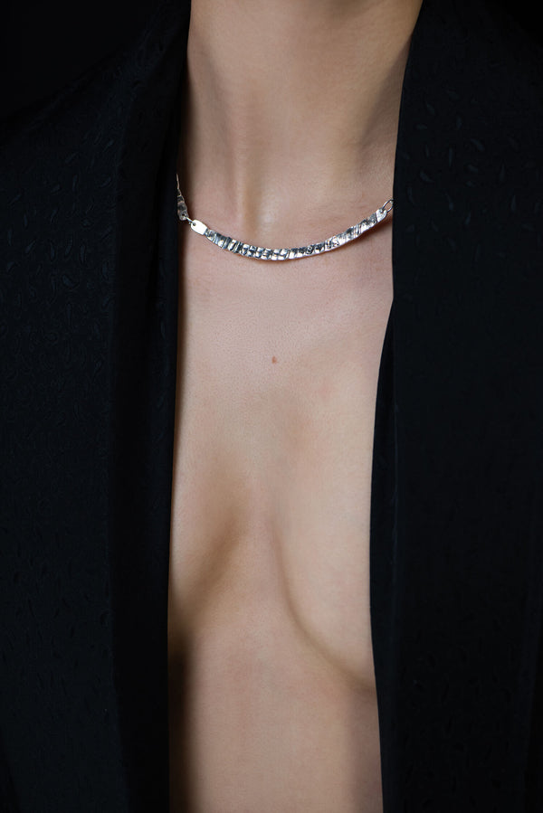 Gray Flex Necklace