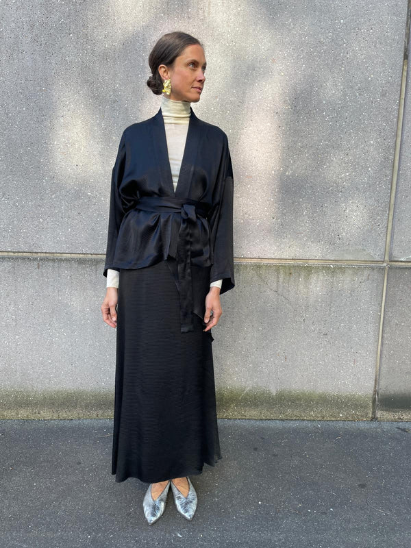 Bluse Kimono langarm