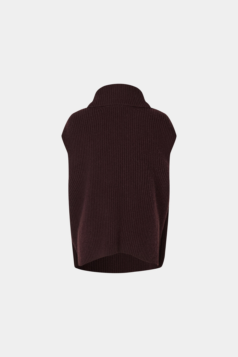 Selsian High Neck Zip Vest