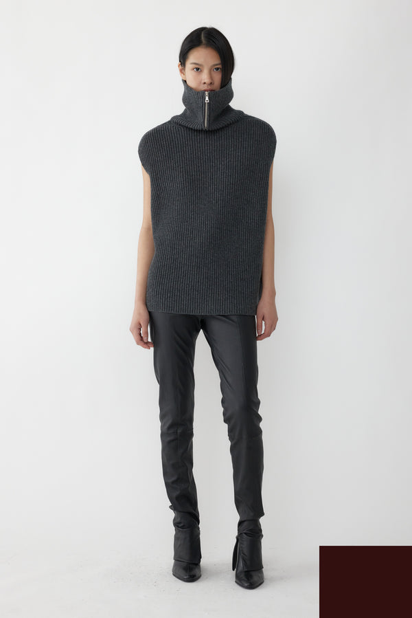 Selsian High Neck Zip Vest