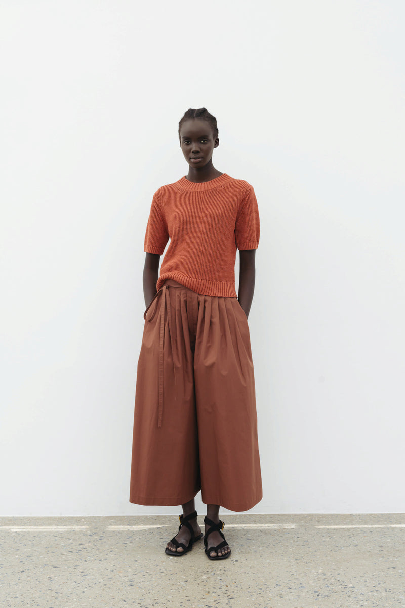 Wide Tuck Pants