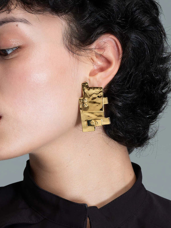Starr Square Earrings