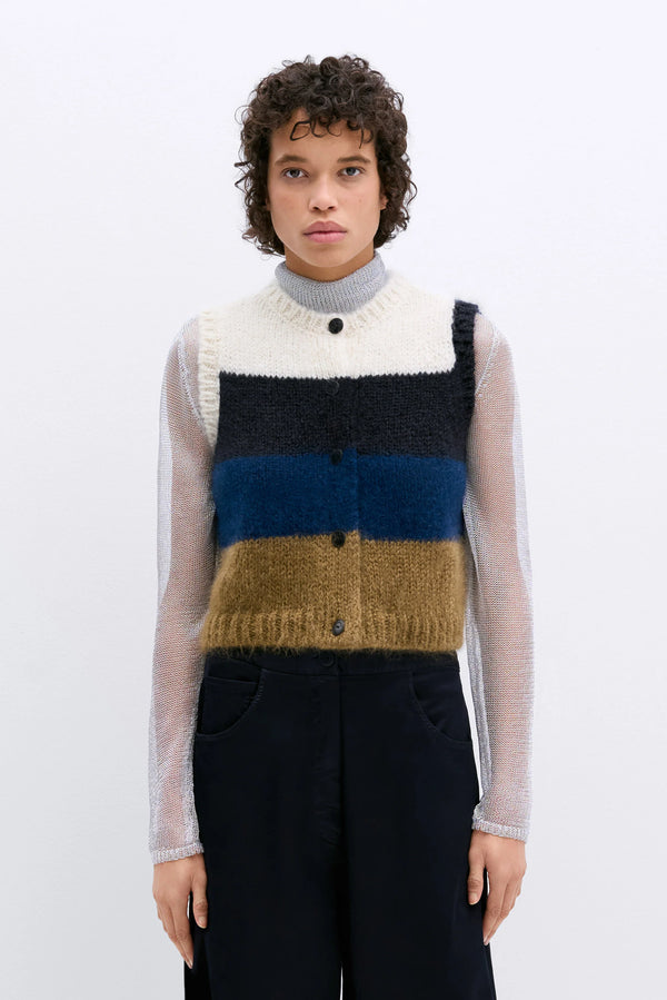 Alpaka Mohair Striped Gilet