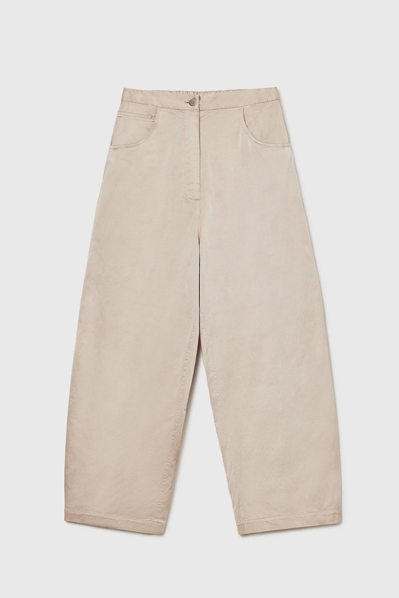 Satin Curved Pants
