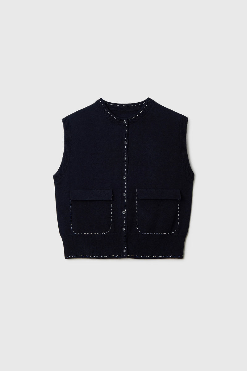 Merino Stitched Waistcoat