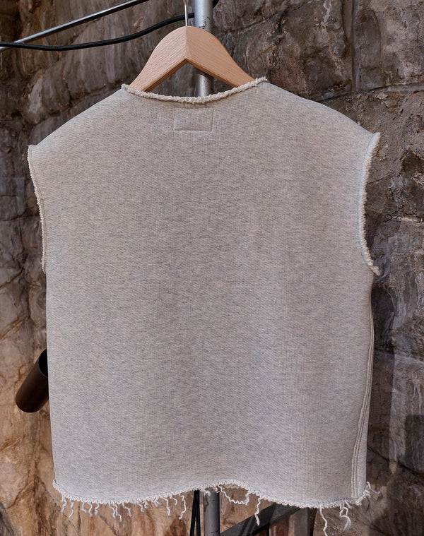 Top V-Neck grober Jersey