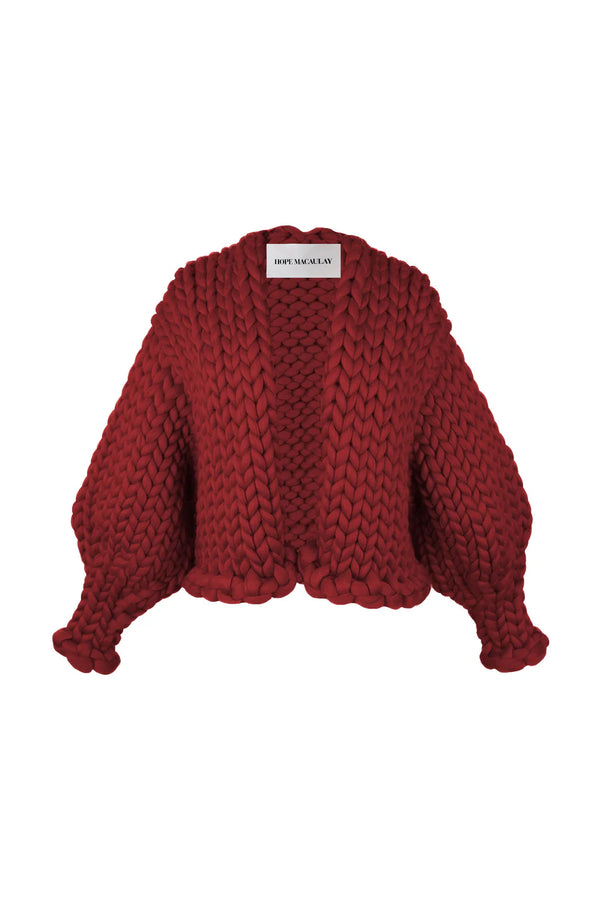 Colossal Cardigan Burgundy