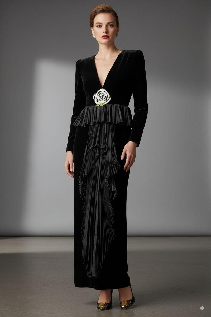 S Valentino Garavani 1970s Evening Dress