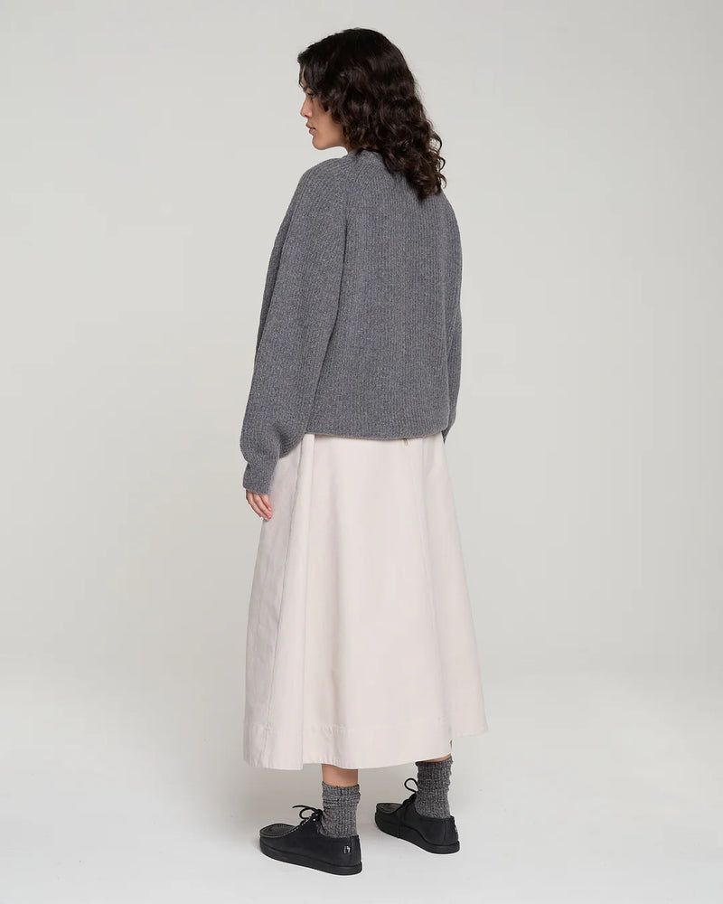 Pleated Midi Skirt